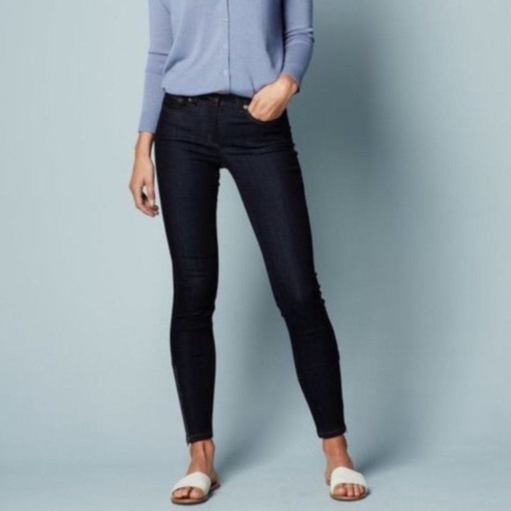 Boden Zip Ankle Skimmer Jeans Sz 4P